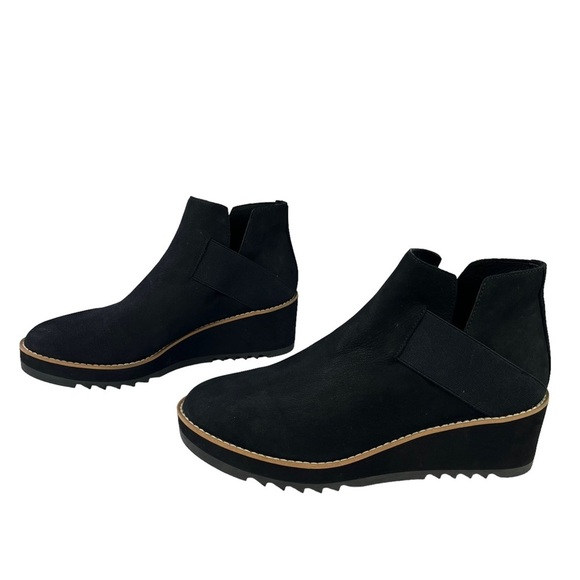 Eileen Fisher Lark leather Chelsea‎ Ankle Black Booties Womens Size 9.5 - Picture 2 of 11